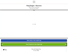 Tablet Screenshot of kingdragononline.com
